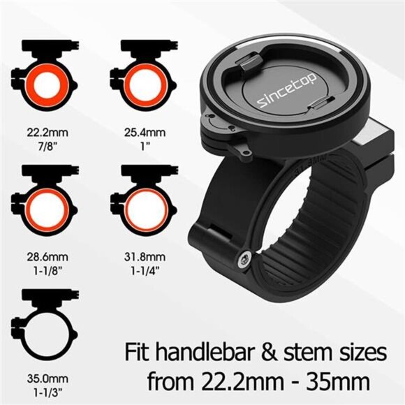 Bike Phone Holder, Aluminum Bike Phone Mount with Universal Adapter - Picture 5 of 8